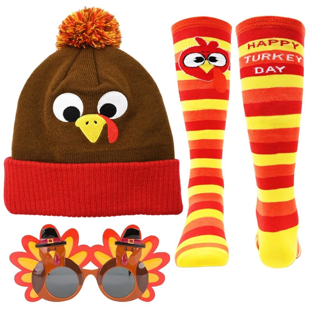4822 3 Pcs Thanksgiving Turkey Costumes Set, Thanksgiving